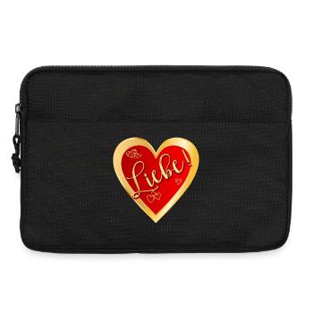 HERZ SYMBOLE LIEBE - Laptoptasche 13" - Schwarz - Vorne
