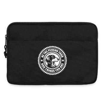 Dackel - Be the person your dog thinks you are - Laptop bag 13" - black - Front