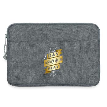 Another Day Another Slay – Glam Statement - Laptoptasche 13" - Grau meliert - Vorne