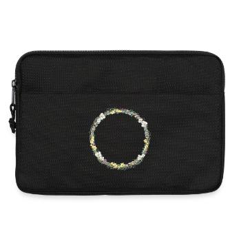 Couronne florale, personnalisable - Sacoche pour ordinateur portable 13 pouces - noir - Devant