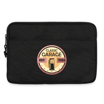 Vintage car garage retro vintage outfit car classic - Laptop bag 13" - black - Front