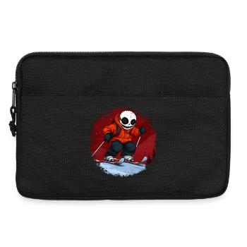 Skiers Skull - Laptop bag 13" - black - Front