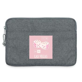 Dés du casino de Las Vegas - Sacoche pour ordinateur portable 13 pouces - gris chiné - Devant