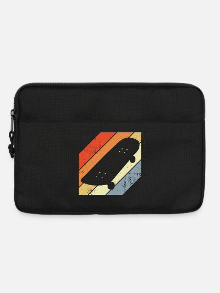 Skateboard Skizze - Laptoptasche 13" - Schwarz