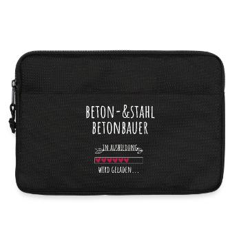Beton und Stahlbetonbauer Ausbildung Beruf - Laptoptasche 13" - Schwarz - Vorne