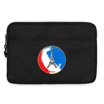 France Badge – Tricolor Pride - Laptop bag 13" - black - Front