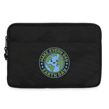 Machen Sie jeden Tag zum Tag der Erde - Laptoptasche 13" - Schwarz - Vorne