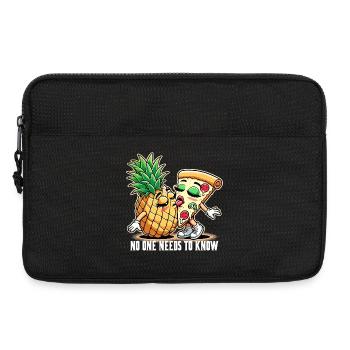 Pizza Hawaii French Kiss Love Funny Gift - Laptop bag 13" - black - Front