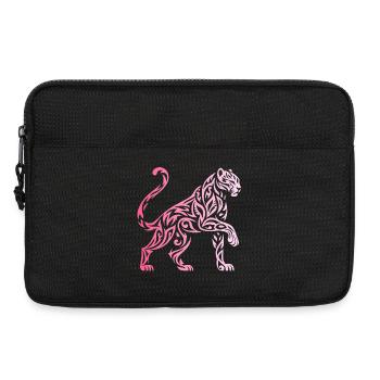Gradient Tribal Panther - Laptop bag 13" - black - Front