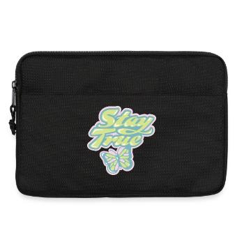 Stay True – Soft Pastel Retro - Laptop bag 13" - black - Front