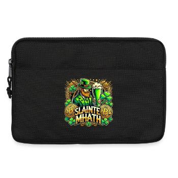 St. Patrick’s Day Slainte Mhath Bitcoin Geschenk - Laptoptasche 13" - Schwarz - Vorne