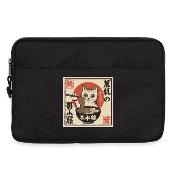 Cat and Ramen (Japan-Style) - Laptop bag 13" - black - Front