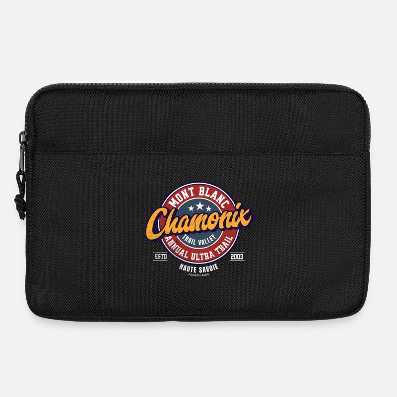 Mont Blanc Ultra Trail Chamonix Trail Aufnäher - Laptoptasche 13" - Schwarz