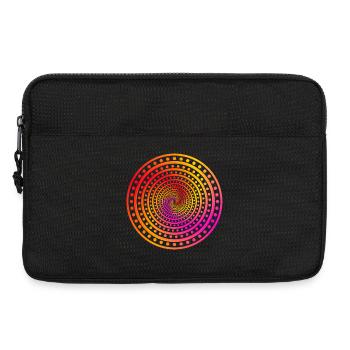 crazy dots - Laptop bag 13" - black - Front
