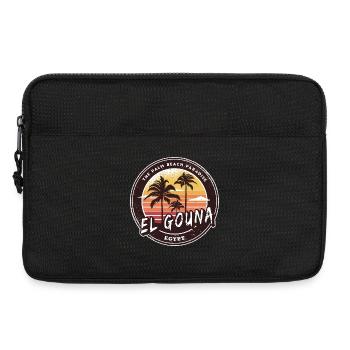 El Gouna Égypte Vintage Palmier Design - Sacoche pour ordinateur portable 13 pouces - noir - Devant