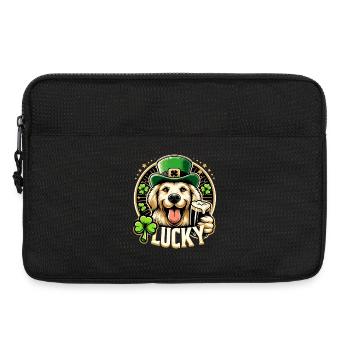 Golden Retriever St Patrick Design - Laptoptasche 13" - Schwarz - Vorne