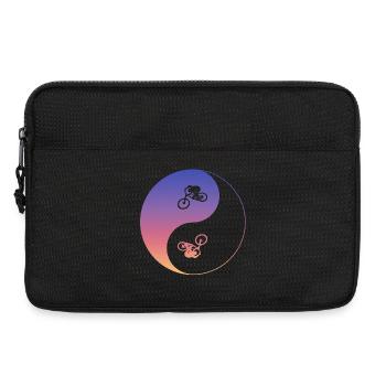bike mtb mountainbike biken - Laptoptasche 13" - Schwarz - Vorne