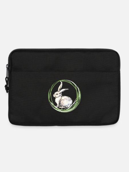 Hasenmotiv - Laptoptasche 13" - Schwarz