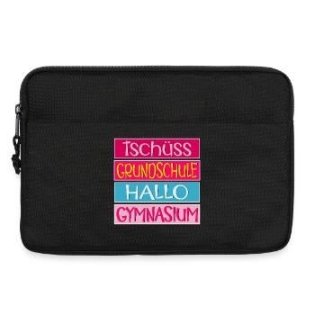 TSCHÜSS GRUNDSCHULE HALLO GYMNASIUM SCHULWECHSEL - Laptoptasche 13" - Schwarz - Vorne