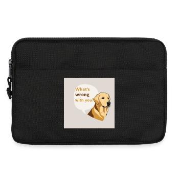 Golden Retriever - What´s Wrong With You - Laptoptasche 13" - Schwarz - Vorne