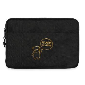 Pelmeni Call Sweet Bear Gold Gift - Laptop bag 13" - black - Front
