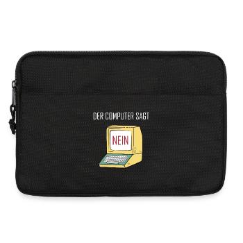 Retro Funny Computer Sagt Nein - Geeky Tech Nerd - Laptop bag 13" - black - Front