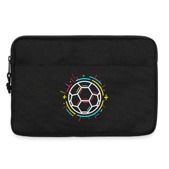 Soccer Ball Drawing - Laptop bag 13" - black - Front