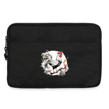 Chinesisches Sternzeichen Hahn - Laptoptasche 13" - Schwarz - Vorne