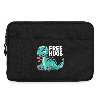 Apatosaurus Dino Baby Gratis Umarmungen Geschenk - Laptoptasche 13" - Schwarz - Vorne