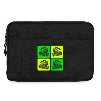 Dampflokomotive Retro Design - Laptoptasche 13" - Schwarz - Vorne