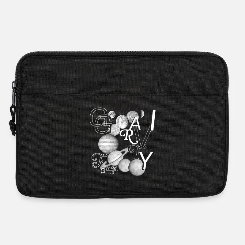 Typo-Kraft: Gravity in Style - Laptoptasche 13" - Schwarz