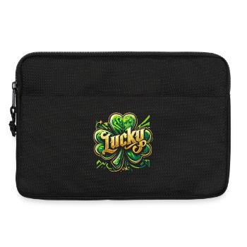 Trèfle de la Saint-Patrick Happy Gift - Sacoche pour ordinateur portable 13 pouces - noir - Devant