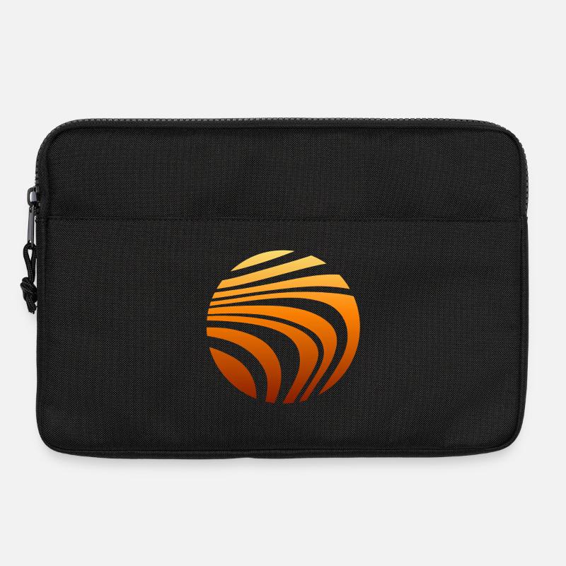 Muster Orange Verlauf - Laptoptasche 13" - Schwarz