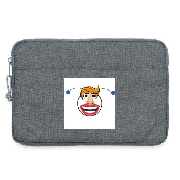 The Funny Guy - Laptop bag 13" - heather grey - Front