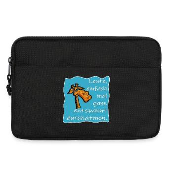 GIRAFFE ENTSPANNUNG DURCHATMEN - Laptoptasche 13" - Schwarz - Vorne