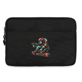 Gorilla Snowboard – King of the Mountain - Laptoptasche 13" - Schwarz - Vorne