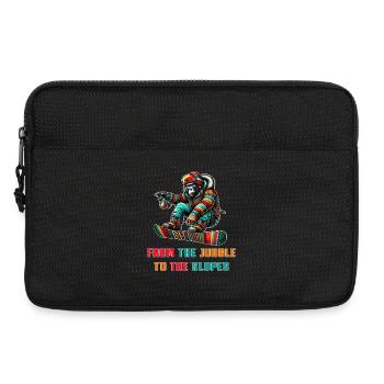 Gorilla Snowboard – Design - Laptoptasche 13" - Schwarz - Vorne