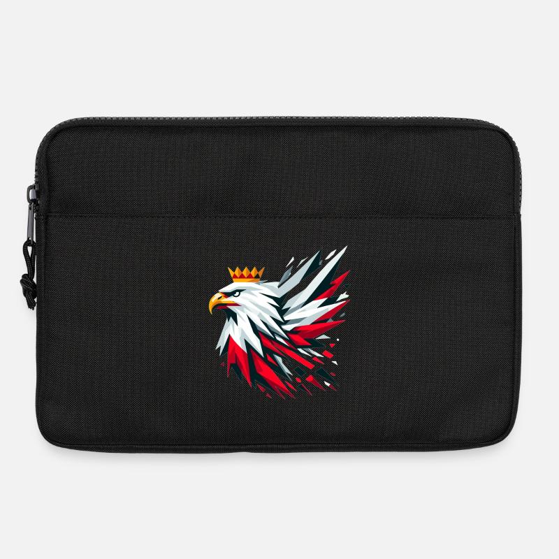 Poland Polska Eagle Flag Flag Geometry Gift - Laptop bag 13" - black