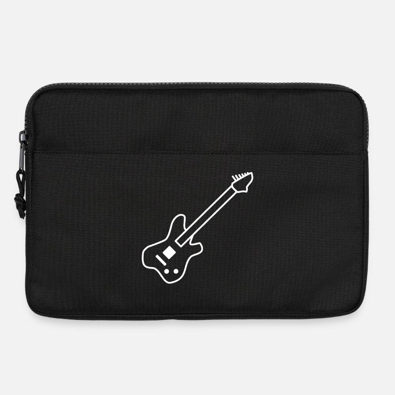 E-Gitarre Gitrarre Musik Rock - Laptoptasche 13" - Schwarz