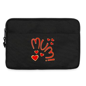 IDÉES CADEAUX POUR MAMAN - LETTRAGE MAMAN - Sacoche pour ordinateur portable 13 pouces - noir - Devant