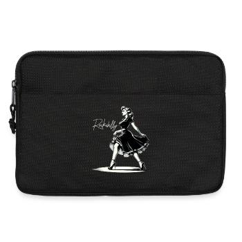 Rockabilly Style Woman Dress Pumps Retro Gift - Laptop bag 13" - black - Front