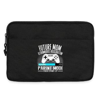 Mama lädt… Bitte warten! - Laptoptasche 13" - Schwarz - Vorne