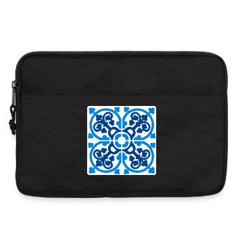 Mediterrane Majolika - Laptoptasche 13" - Schwarz - Vorne