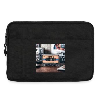Années 80 - Sacoche pour ordinateur portable 13 pouces - noir - Devant