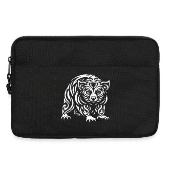 Diable de Tasmanie tribal - Sacoche pour ordinateur portable 13 pouces - noir - Devant