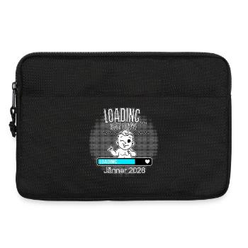 Loading Baby kommt Jänner 2026 Schwangerschaft - Laptoptasche 13" - Schwarz - Vorne