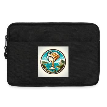Mallorca & Bier! - Laptoptasche 13" - Schwarz - Vorne