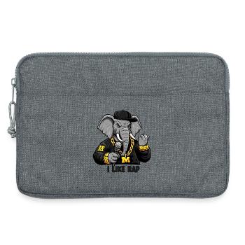 Elephant Rapper: Rap Style und Attitude! - Laptoptasche 13" - Grau meliert - Vorne