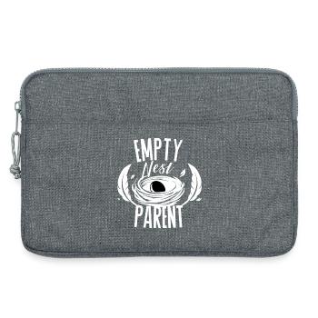 Empty Nest Parent – Minimal Eltern Design - Laptoptasche 13" - Grau meliert - Vorne