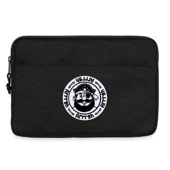 Lustiger Pirat mit Augenklappe - Laptoptasche 13" - Schwarz - Vorne